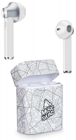 TECNOSHOP Auricolari in-ear Cellular Line Music Sound bluetooth bianco